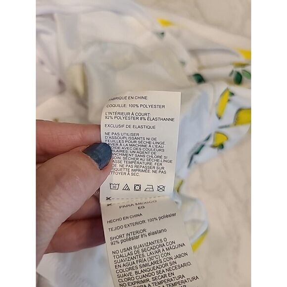 PGA Tour Lemon Print on White Wrap Style Golf Skort Women, Tennis | XL | NWT - Picture 11 of 12